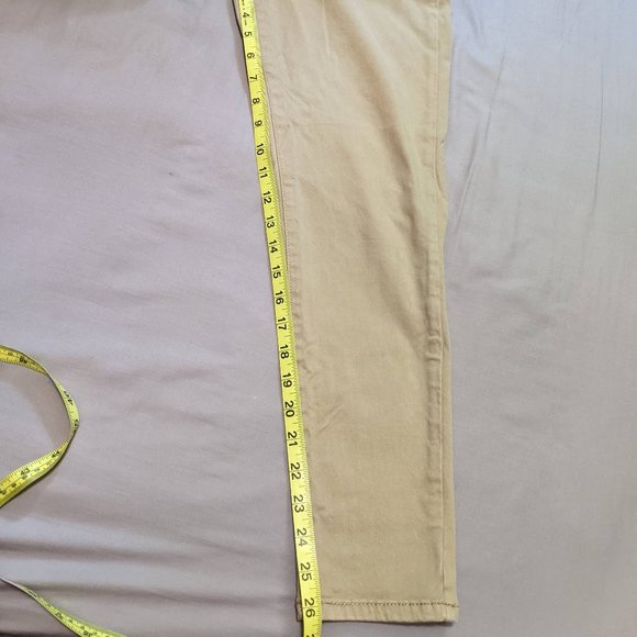 American Eagle Khaki Tan Jeggings Size 12 Short Super Super Stretch X - Picture 10 of 15